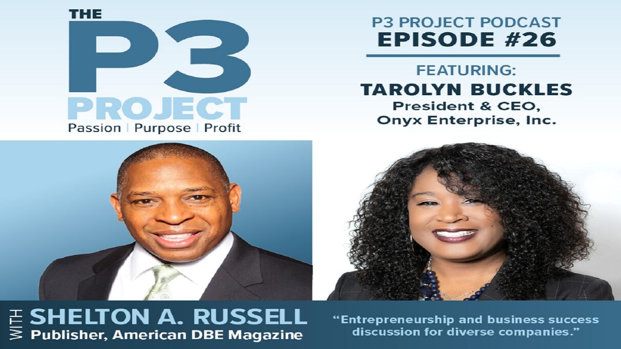 Tarolyn Buckles-Onyx Enterprise visits P3Project Podcast
