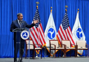 The Honorable Congressman Steven Horsford (NV-04), Chair of the Congressional Black Caucus makes remarks at the Announcement of the new DBE and ACDBE Final Rule in Washington, D.C. on April 9, 2024.